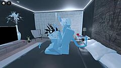 so i became a blue demon in roblox