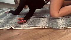 Wow, watch this hot college girl reveal yoga positions you've never imagined!