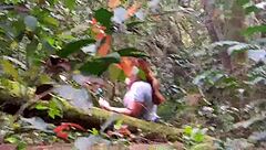 Look, the guy paid to see my big pussy in the ecological park so I went into the bushes and flashed it for him