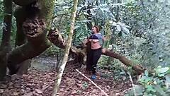 Look, the guy paid to see my big pussy in the ecological park so I went into the bushes and flashed it for him