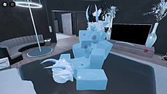 so i became a blue demon in roblox