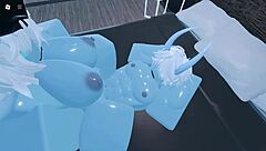 so i became a blue demon in roblox