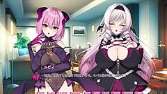three beauties from vrwold kemonomimumma mumma vampire are my roommare in this gameplay 01 session