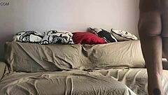 Man Prepares for Work While Stroking His Massive Gay Cock in Homemade Solo Session