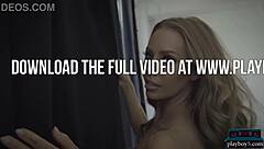 petite milf blonde nicole aniston is stripping to show her hot body and small tits