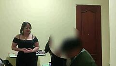 acosando a la sirvienta in part 1 with amateur homemade teasing and exhibitionist flashes