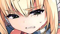 Leona explores wild hentai scenes in her game world