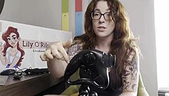 in this review, a redhead explores the ueros nexus sex machine with dildo and vibrator