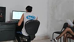 Emo Secretary Seduces Boss In Office Game For Wild Job Opportunity