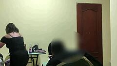 acosando a la sirvienta in part 1 with amateur homemade teasing and exhibitionist flashes