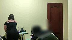 acosando a la sirvienta in part 1 with amateur homemade teasing and exhibitionist flashes