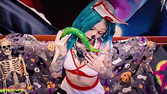 limit testing with coyemoo uh 55cm dildo stretching my tight pussy in solo masturbation...