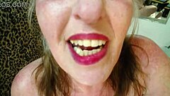 Oiled up dawnskye delivers intense hairy pussy tease in retro roleplay humiliation.