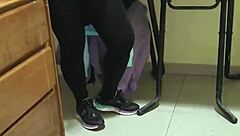 acosando a la sirvienta in part 1 with amateur homemade teasing and exhibitionist flashes