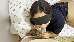 I sucked my stepbrother's huge cock until massive cumshot filled my mouth!