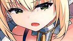 Leona explores wild hentai scenes in her game world