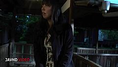 Naughty milf Ryoko Murakami gives this blowjob outdoors, leading to a spectacular cumshot finale... 😏