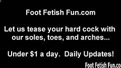 She demands foot worship and a slow sucking session on her perfect size 8 feet