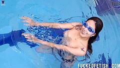 hey mermaid helen star, why are you naked in the pool with those big tits and wet pussy for romance?