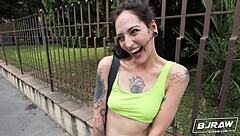 Bjraw Brisen Models For A Facial With Deepthroat Blowjob And Monster Cock