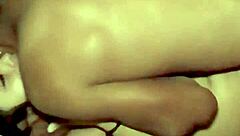 Real amateur Mexican brunette bent over in bedroom for doggystyle fucking