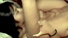 Real amateur Mexican brunette bent over in bedroom for doggystyle fucking