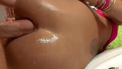 Why Does His Huge Tool Stretch Her Tight Pink Hole Before Creampie Fills That Nasty Asshole?