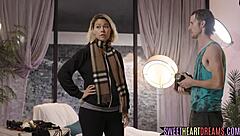 Do you want to finger and lick this big tits babe's pussy?