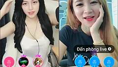 two cute korean girls go live on uplive sharing sexy asian webcam moments in a fun stream