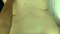 Big woman takes monster cock deep in doggystyle pounding on the bed.