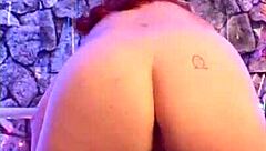 Hotwife Steffi dances seductively in lingerie with vibrator.