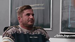 Colleagues Spot Me Wanking To Blackboard Boobies In Wild Threesome With Blonde And Brunette