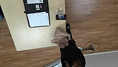 Skinny Latina slut Mandy Mynxx casually takes deepthroat gagging and hardcore cock sucking in the scene.