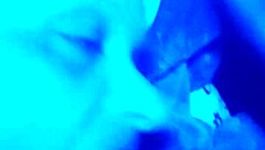 She casually takes a deepthroat from him in the bedroom while he grabs her hair