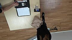 Skinny Latina slut Mandy Mynxx casually takes deepthroat gagging and hardcore cock sucking in the scene.