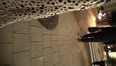 Amateur Pickup in Suit and Black Stockings