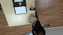 Skinny Latina slut Mandy Mynxx casually takes deepthroat gagging and hardcore cock sucking in the scene.