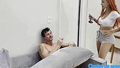 while she cooked, i slammed into her sister-in-law's big ass with brazilian exhibitionist flair and flashing