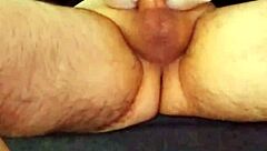 Masturbating with sex doll in homemade solo session