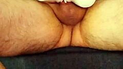 Masturbating with sex doll in homemade solo session