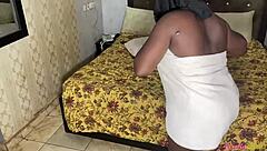 Black Ebony Spreads Oiled Wet Pussy And Tits For Engineers In Doggystyle Group Fuck As Payment