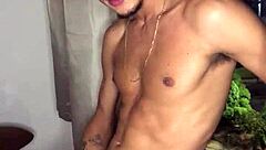 Who knew this naughty boy would jerk off right at the building window for everyone