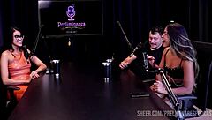 Oh yeah, catch the best moments of Casal Kaliente in preliminares podcast with Bia Hot for part 2, full of blonde Latina domination and public handjob orgies.