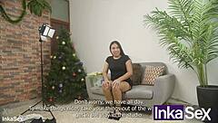 mi hermanastra gets this huge meat gift right before Christmas eve