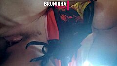 Pov of big clit fucking without condom filmed in close up continues on red