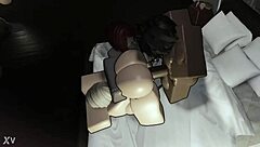 Come join this hot trio where the naughty blonde and redhead get bent over for doggystyle with big black cocks