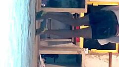 this shemale explores with a pepino in a casual solo session