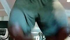 oh man i cant believe im doin this pole dance in my dorm room... feels so sexy with my athletic body