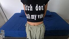 is this curvy latina teen with hairy pussy and small tits really legal for her first time pov casting interview