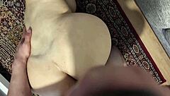 Hey there, this amateur video shows a young brunette babe with long hair getting intimate in a homemade setup